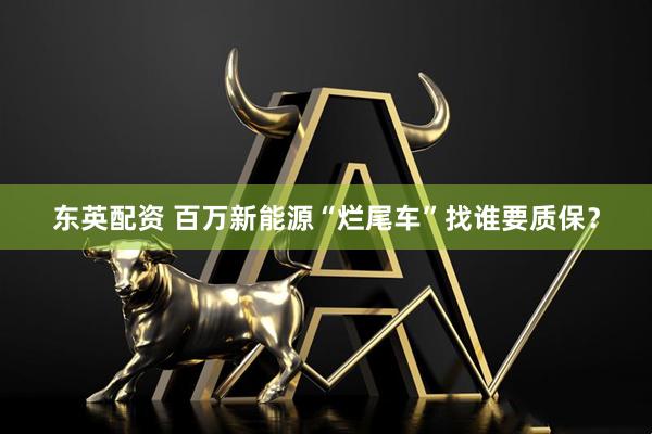 东英配资 百万新能源“烂尾车”找谁要质保？